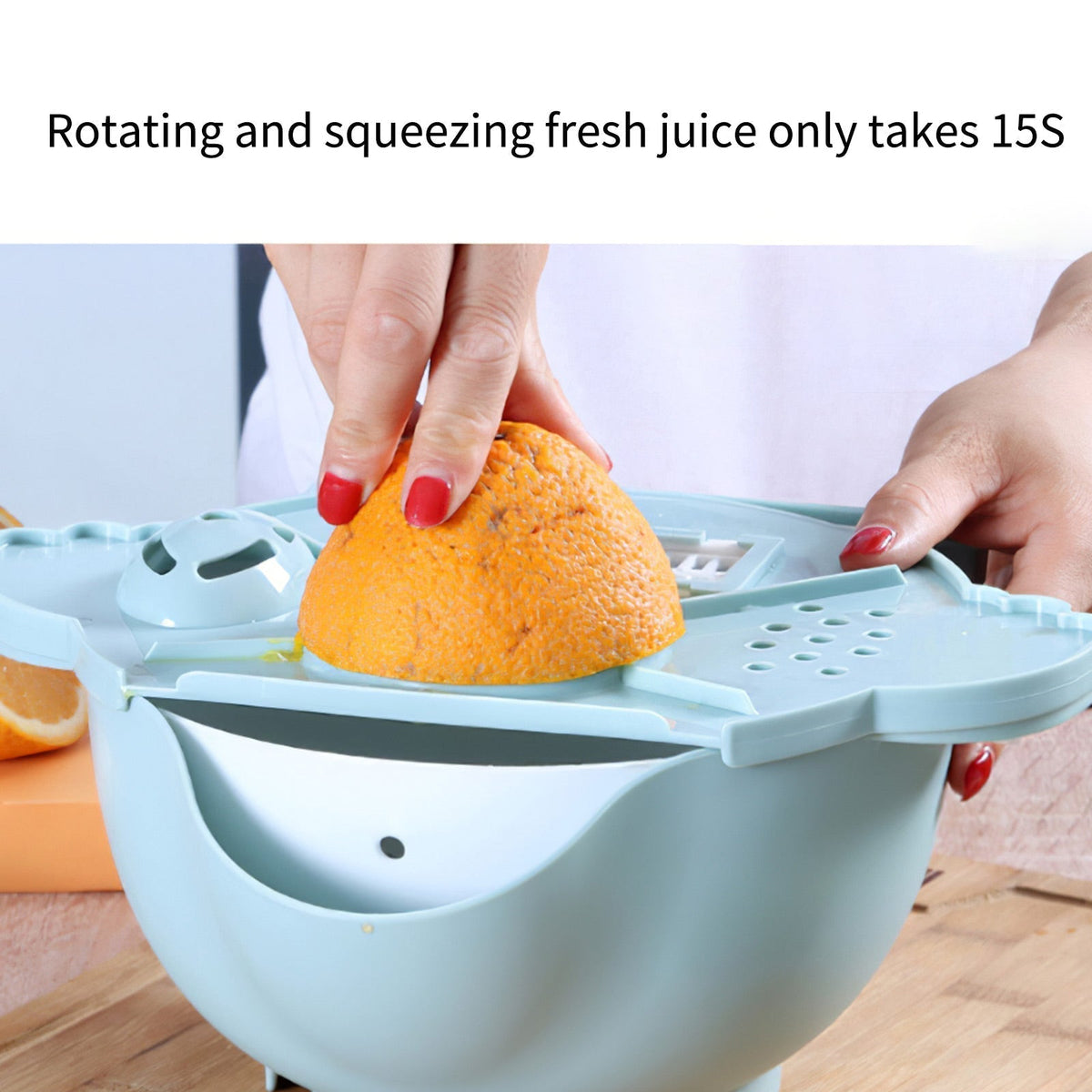 Sikunuo | All-in-One Drain Basket Vegetable Grater