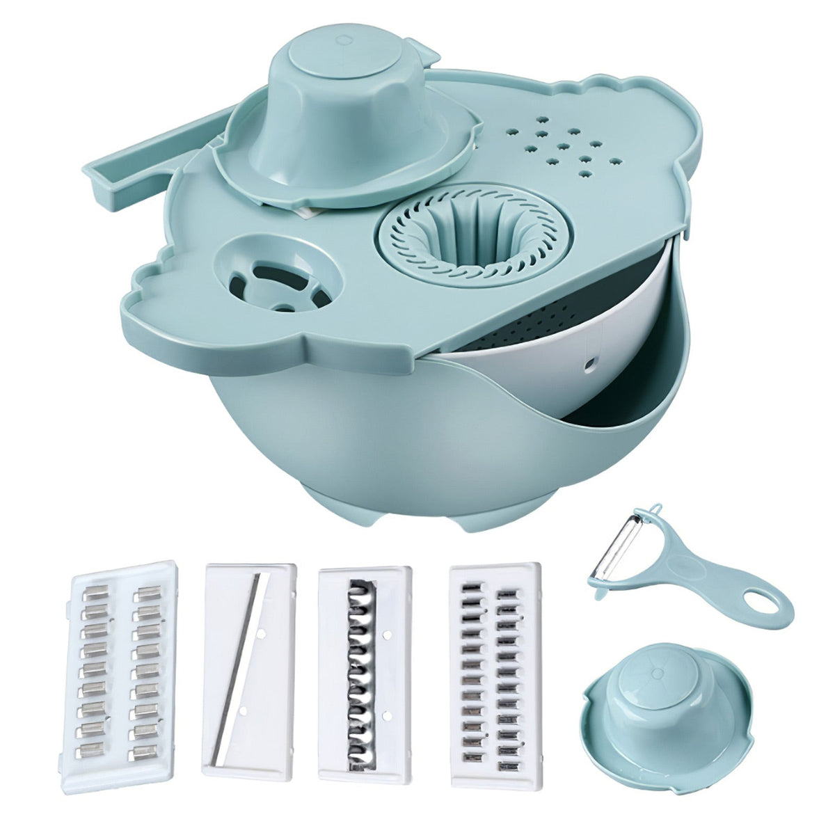 Sikunuo | All-in-One Drain Basket Vegetable Grater