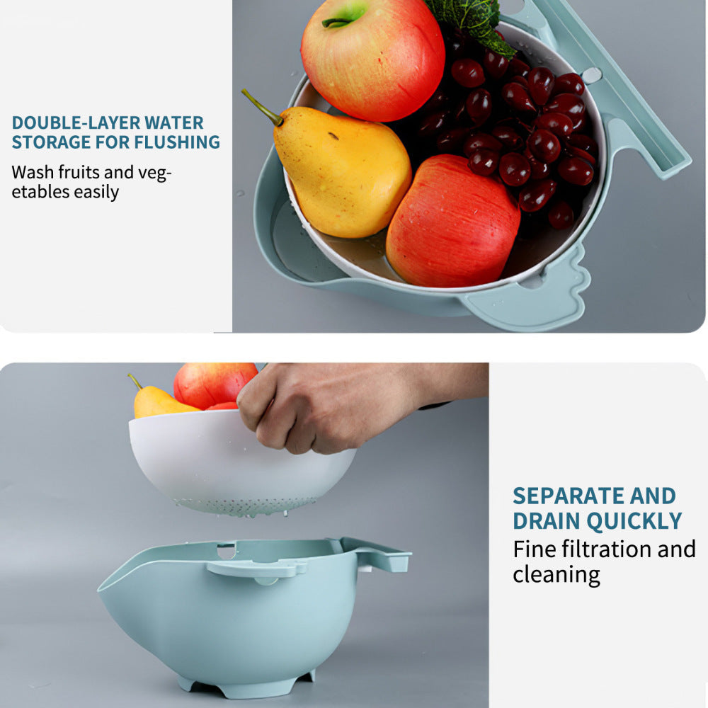 Sikunuo | All-in-One Drain Basket Vegetable Grater