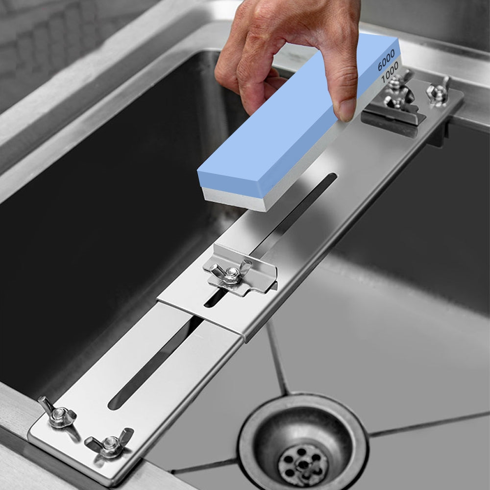 Sikunuo | Adjustable Stone Base Sink Knife Sharpener Holder