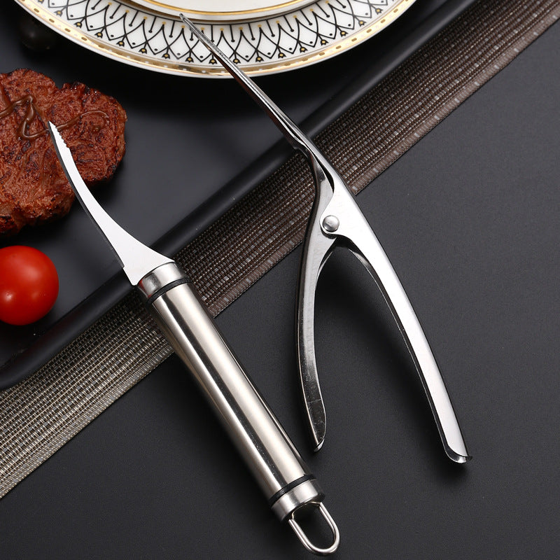 Sikunuo | Shrimp Cleaner Stainless Steel Cutter