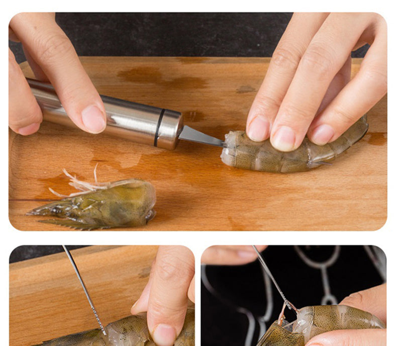 Sikunuo | Shrimp Cleaner Stainless Steel Cutter