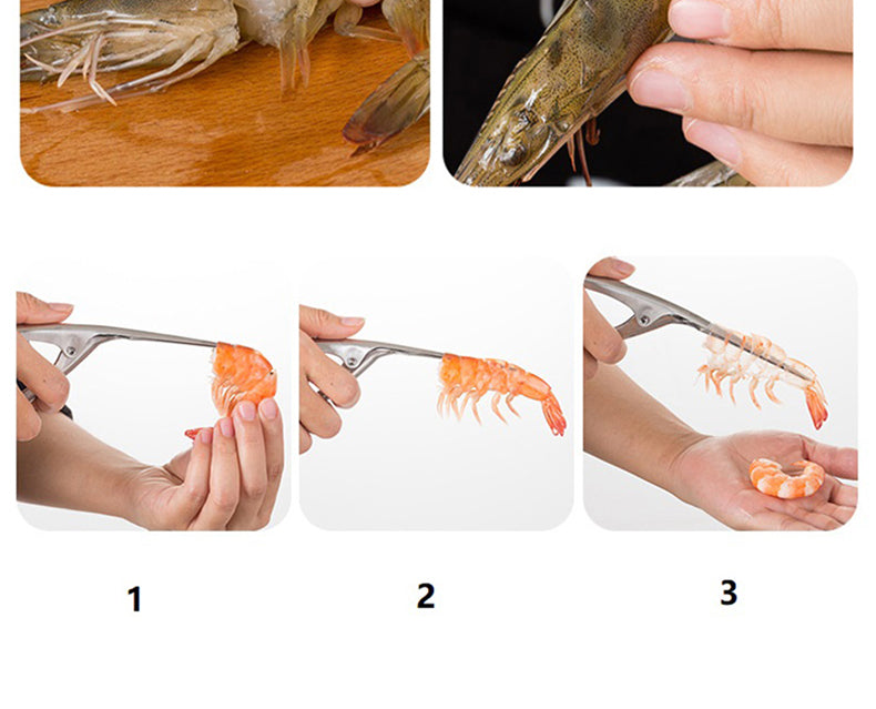 Sikunuo | Shrimp Cleaner Stainless Steel Cutter