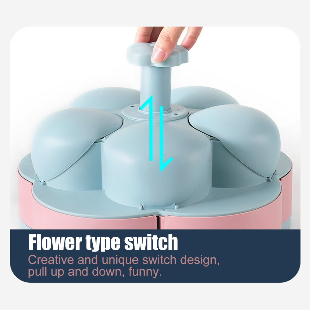 Sikunuo | Two-Layer Rotating Flower Candy Snack Box