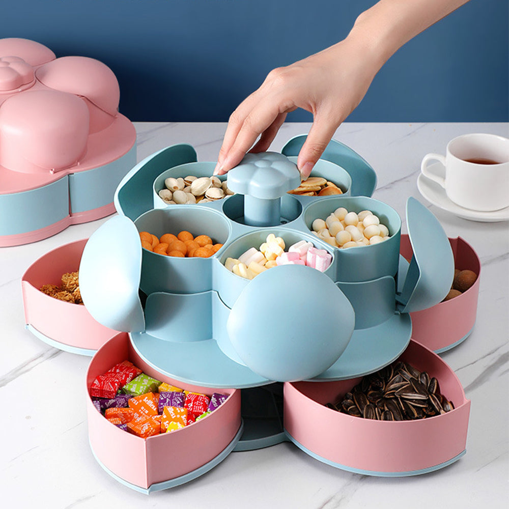 Sikunuo | Two-Layer Rotating Flower Candy Snack Box