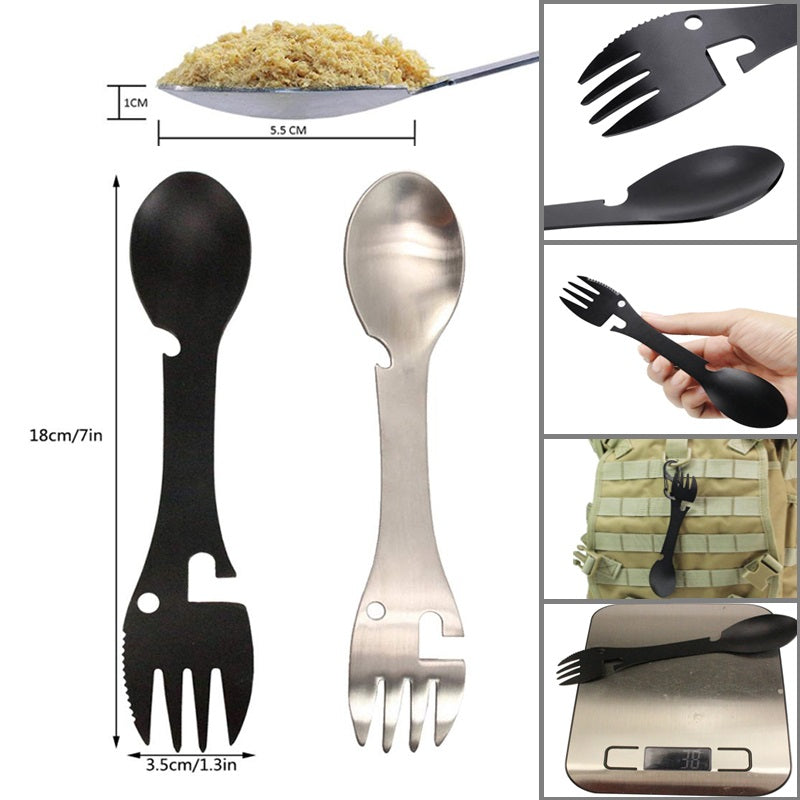 Sikunuo | Stainless Steel Multifunctional Bottle Opener Spork