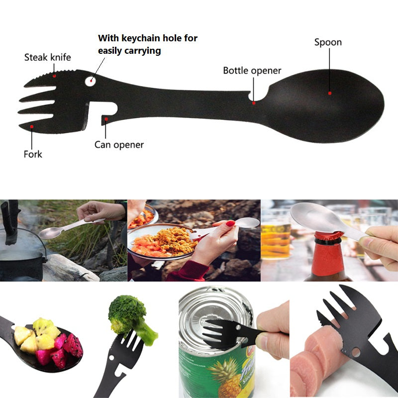 Sikunuo | Stainless Steel Multifunctional Bottle Opener Spork