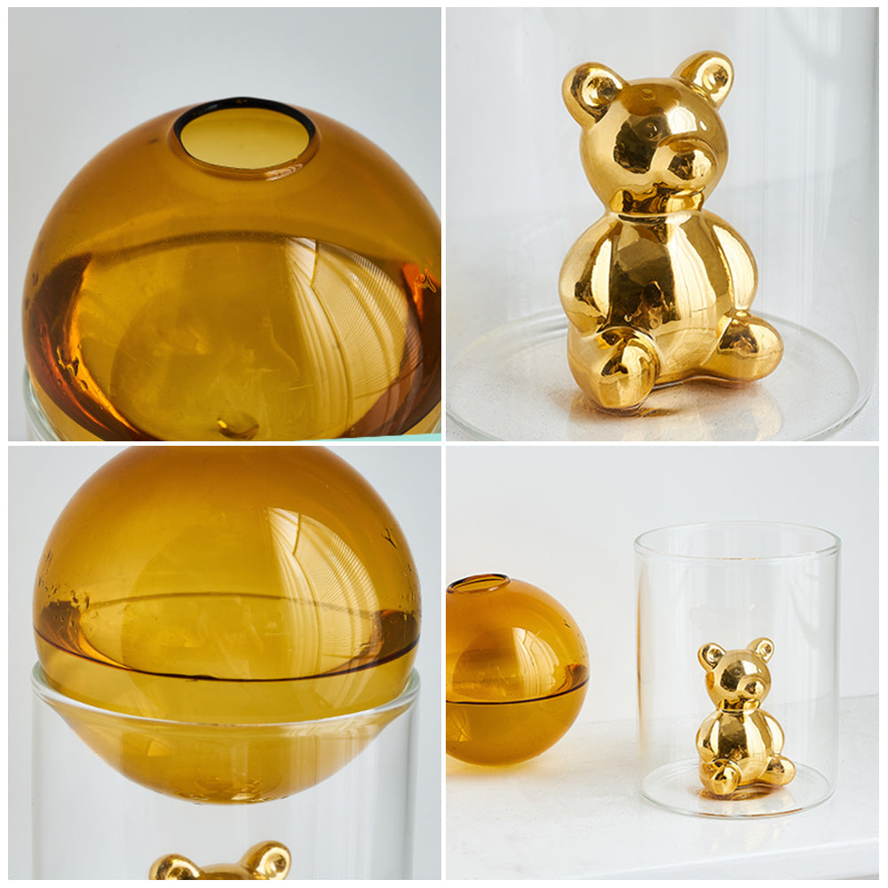 Sikunuo | Transparent Double Glass Terrarium Art Vase