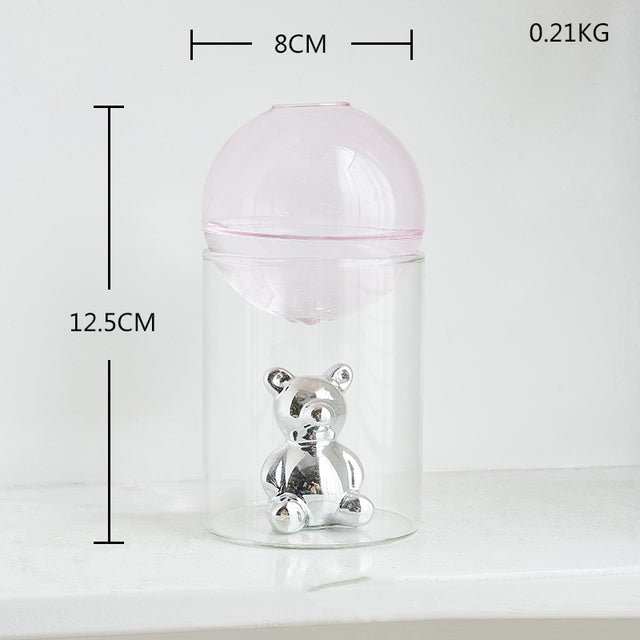 Sikunuo | Transparent Double Glass Terrarium Art Vase