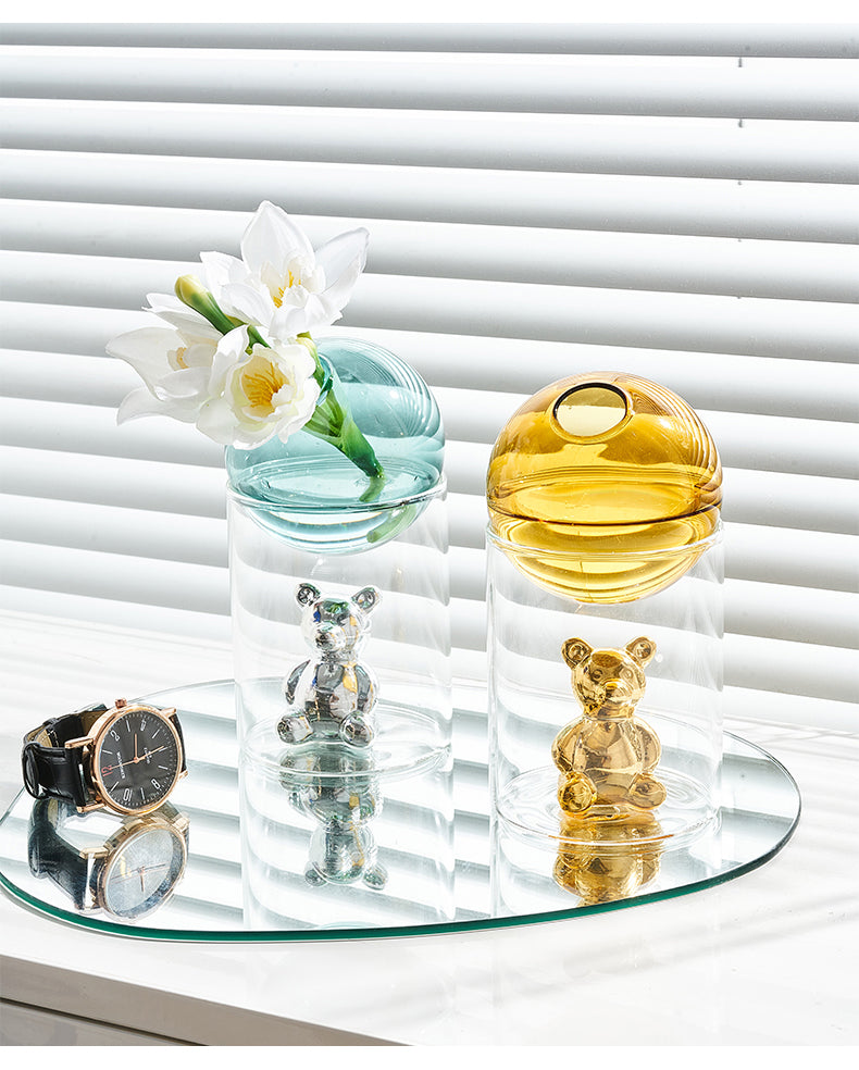 Sikunuo | Transparent Double Glass Terrarium Art Vase