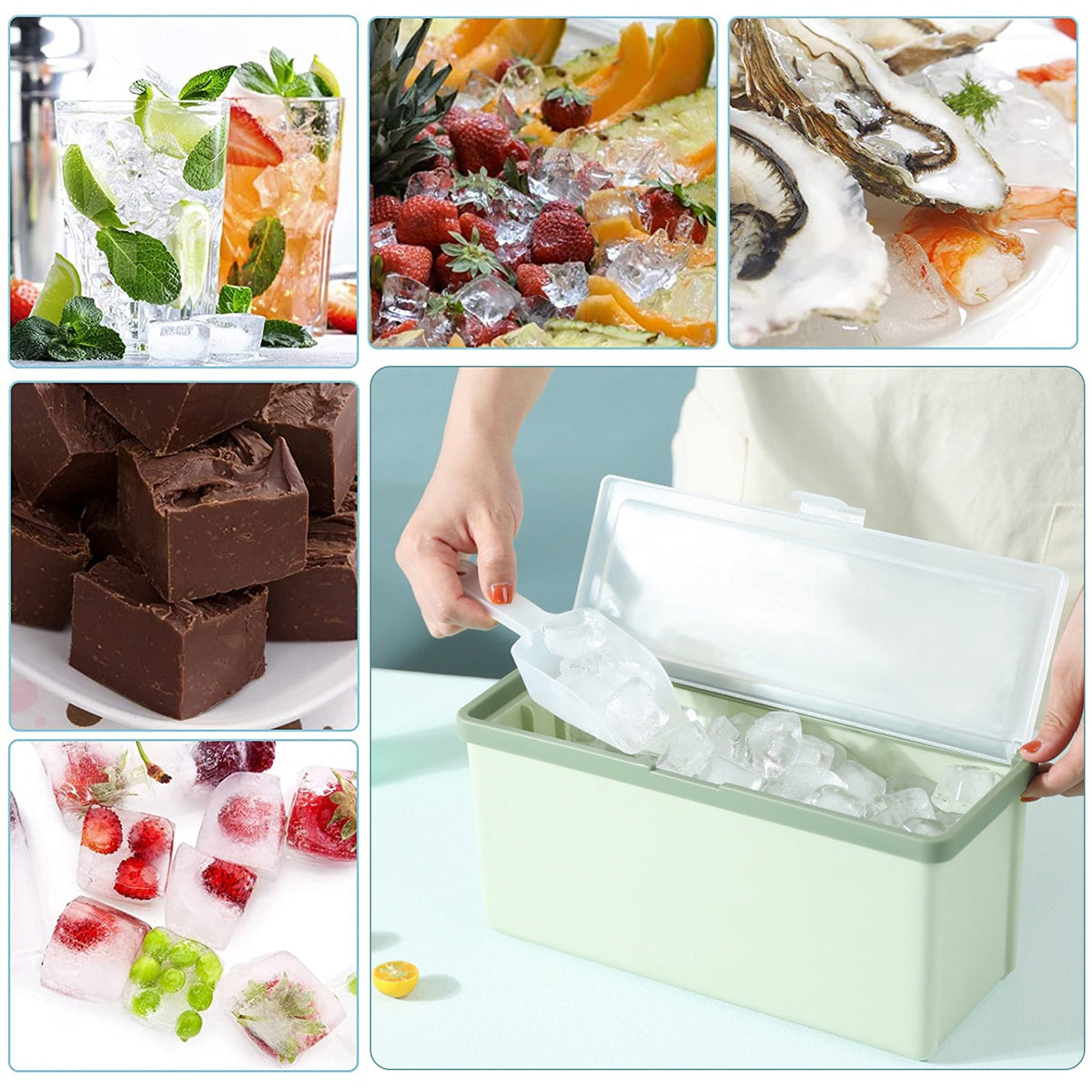 Sikunuo | Three-Layer Ice Cube Tray Box