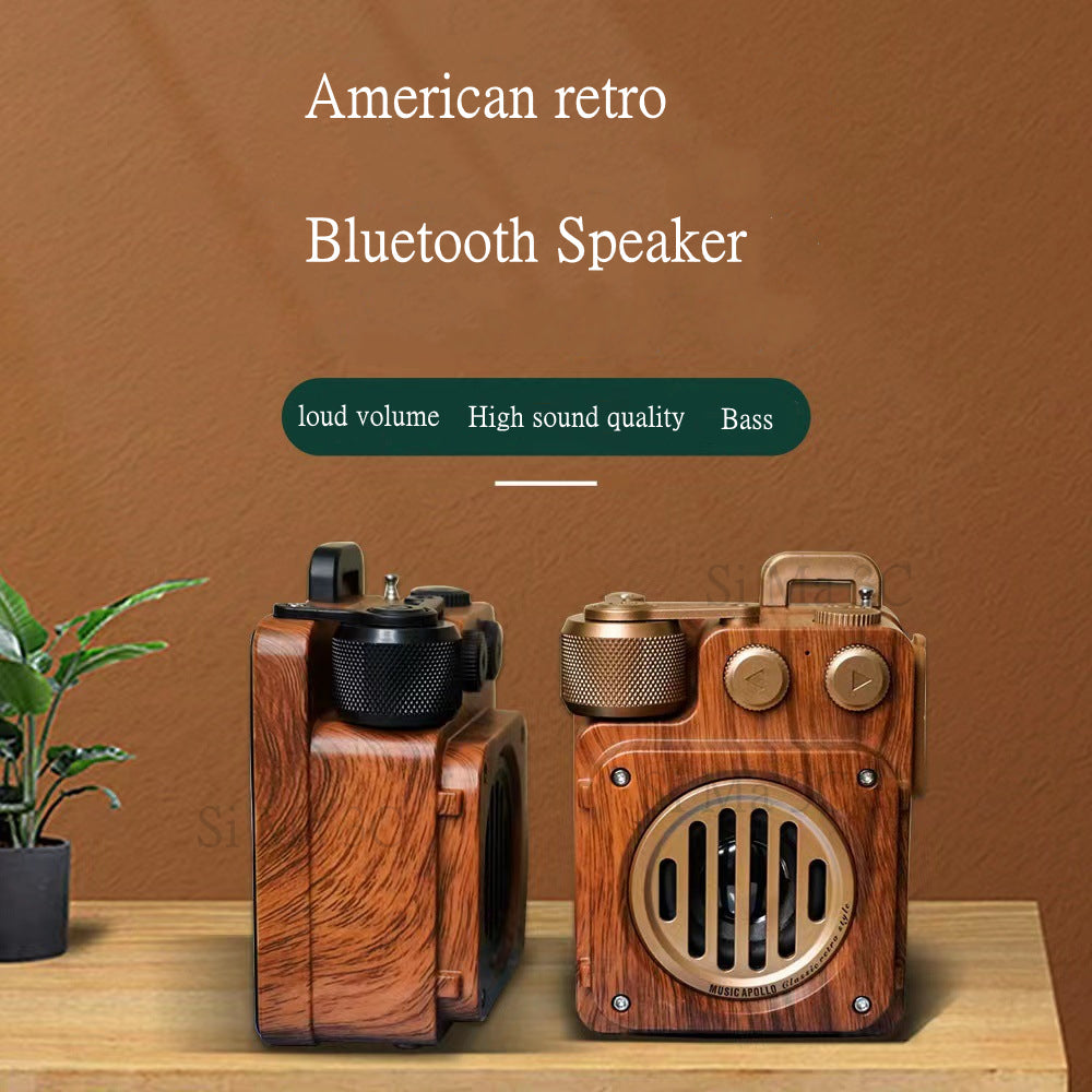 Sikunuo | American Style Retro Bluetooth Radio Speaker