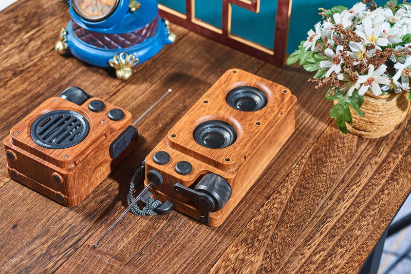 Sikunuo | American Style Retro Bluetooth Radio Speaker