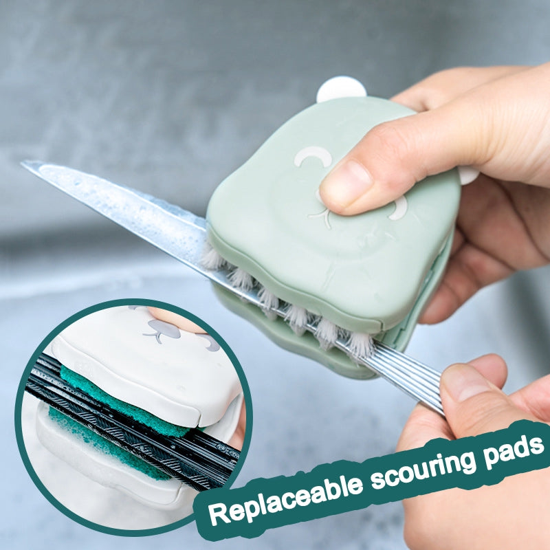 Sikunuo | Two-Sided Kitchen Knife Cleaning Brush