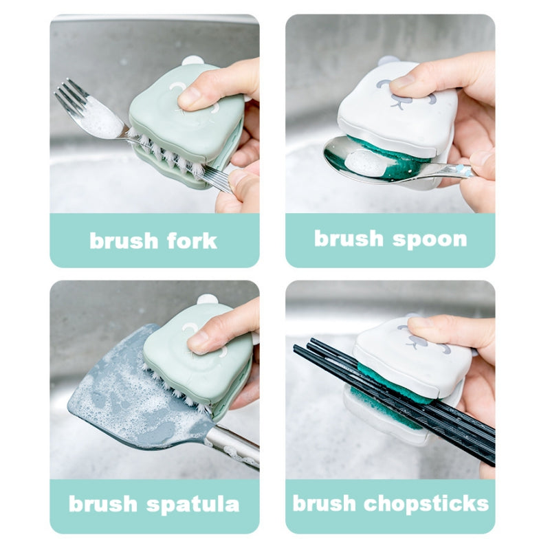 Sikunuo | Two-Sided Kitchen Knife Cleaning Brush