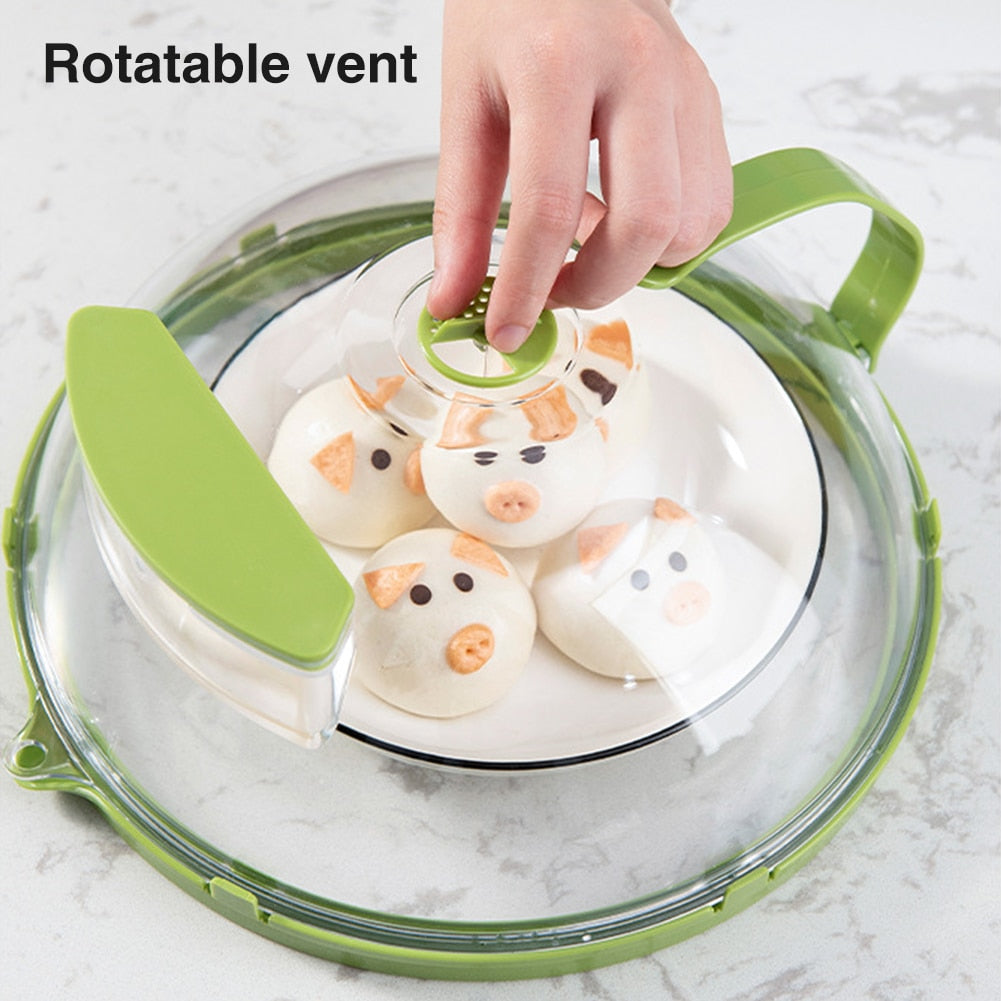 Sikunuo | Adjustable Vent Transparent Microwave Cover Lid