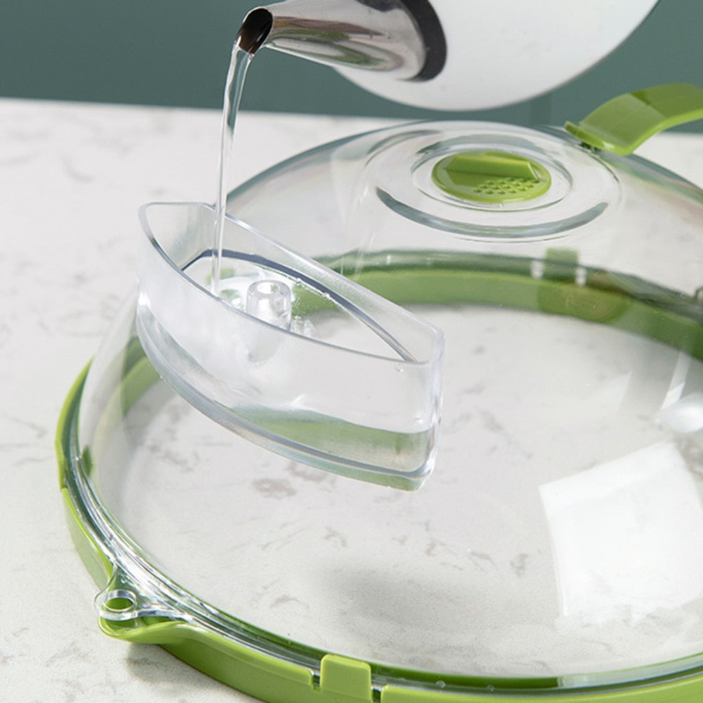 Sikunuo | Adjustable Vent Transparent Microwave Cover Lid