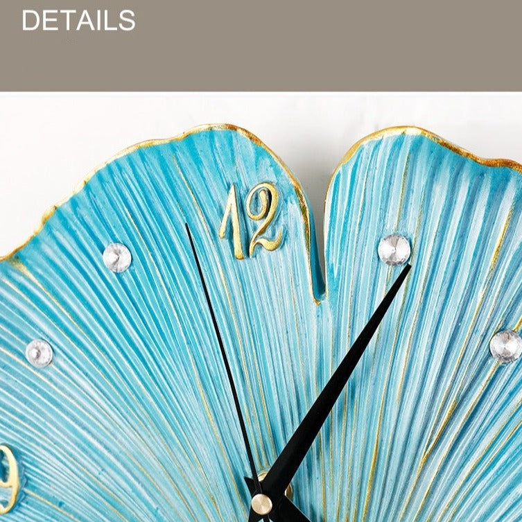 Sikunuo | Elegant Leaf Wall Silent Clock