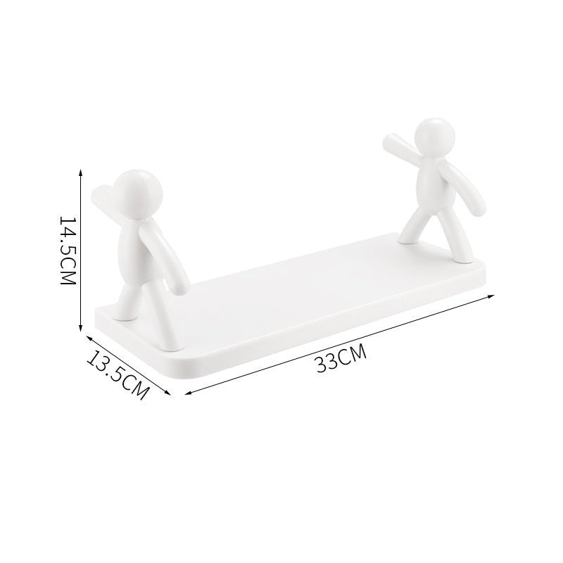 Sikunuo | Punch-Free Human Figure Bathroom Shelf