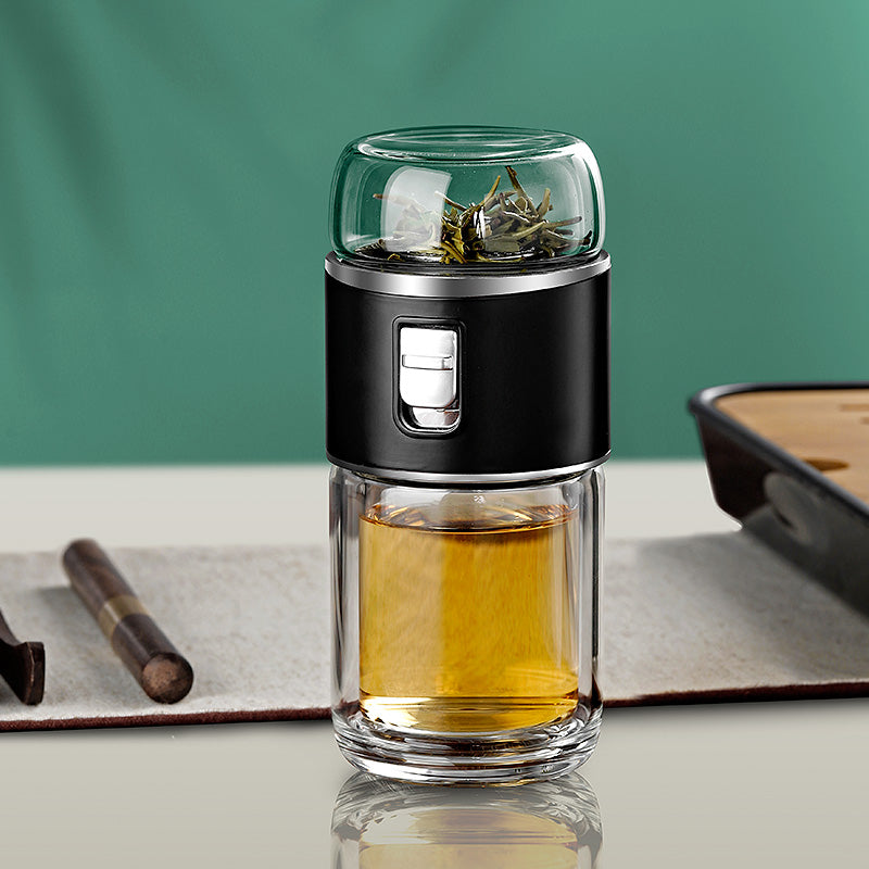 Sikunuo | Double Glass Tea Infuser Thermos Bottle