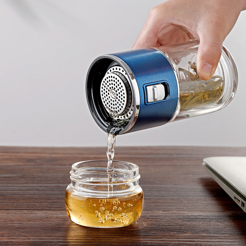 Sikunuo | Double Glass Tea Infuser Thermos Bottle