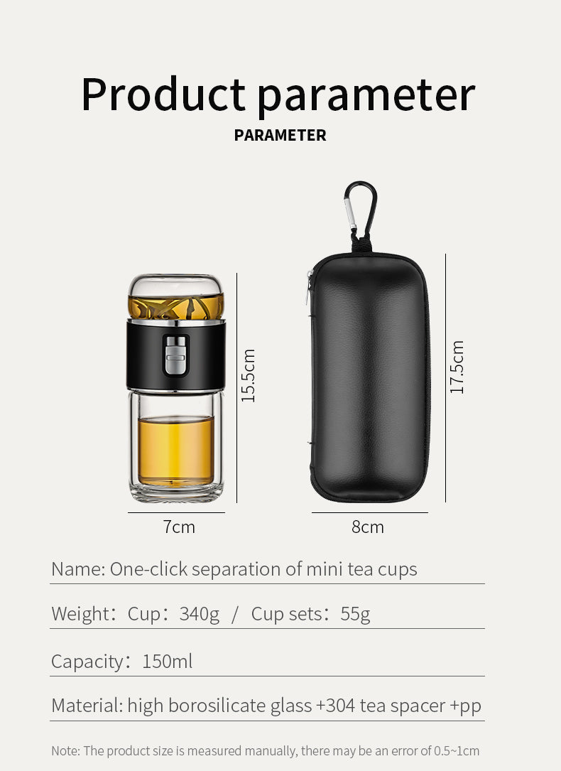 Sikunuo | Double Glass Tea Infuser Thermos Bottle
