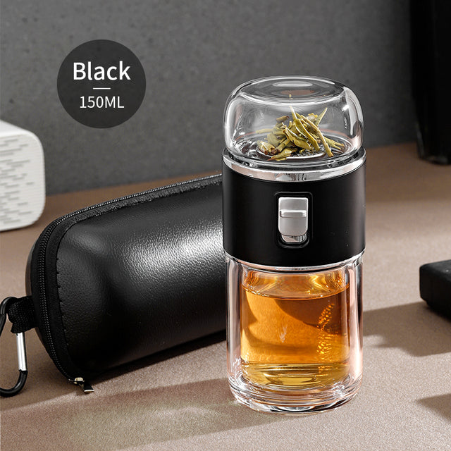 Sikunuo | Double Glass Tea Infuser Thermos Bottle