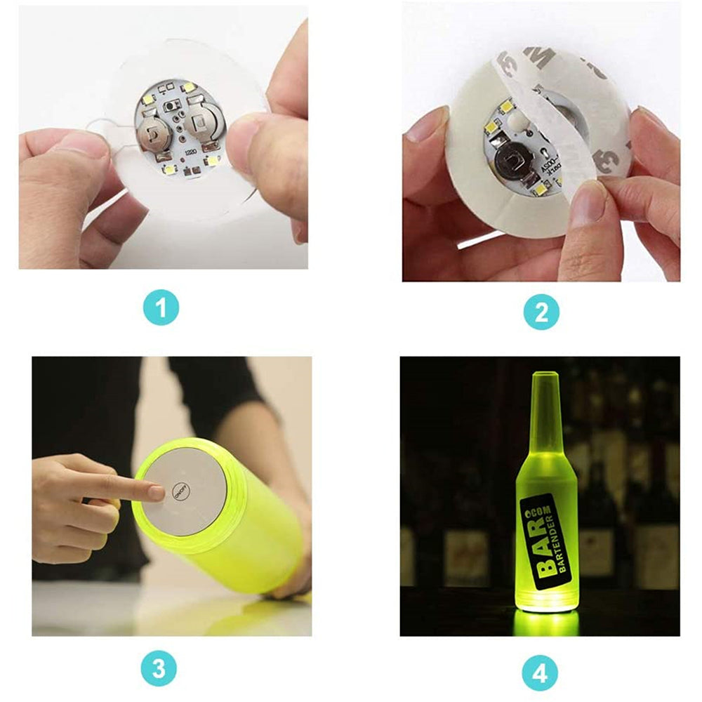 Sikunuo | Bottle Light Up Sticky Party Coasters
