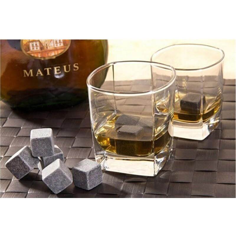 Sikunuo | 9pcs/set Natural Whiskey Stones Home Bar Tools