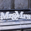 Sikunuo | Mr & Mrs Wooden Letters for Wedding Decoration