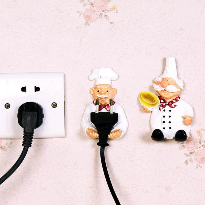 Sikunuo | 2pcs/lot Cute Self Adhesive Wall Plug Hanger