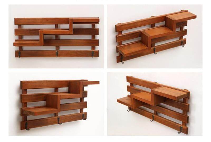 Sikunuo | Handmade Wood Boxes Shelf Organizer