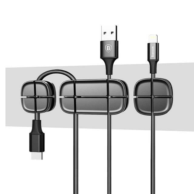 Sikunuo | Flexible Silicone USB Cable Organizer