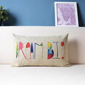 Sikunuo | Geometric Lumbar Colorful Pillow Cushion Cover