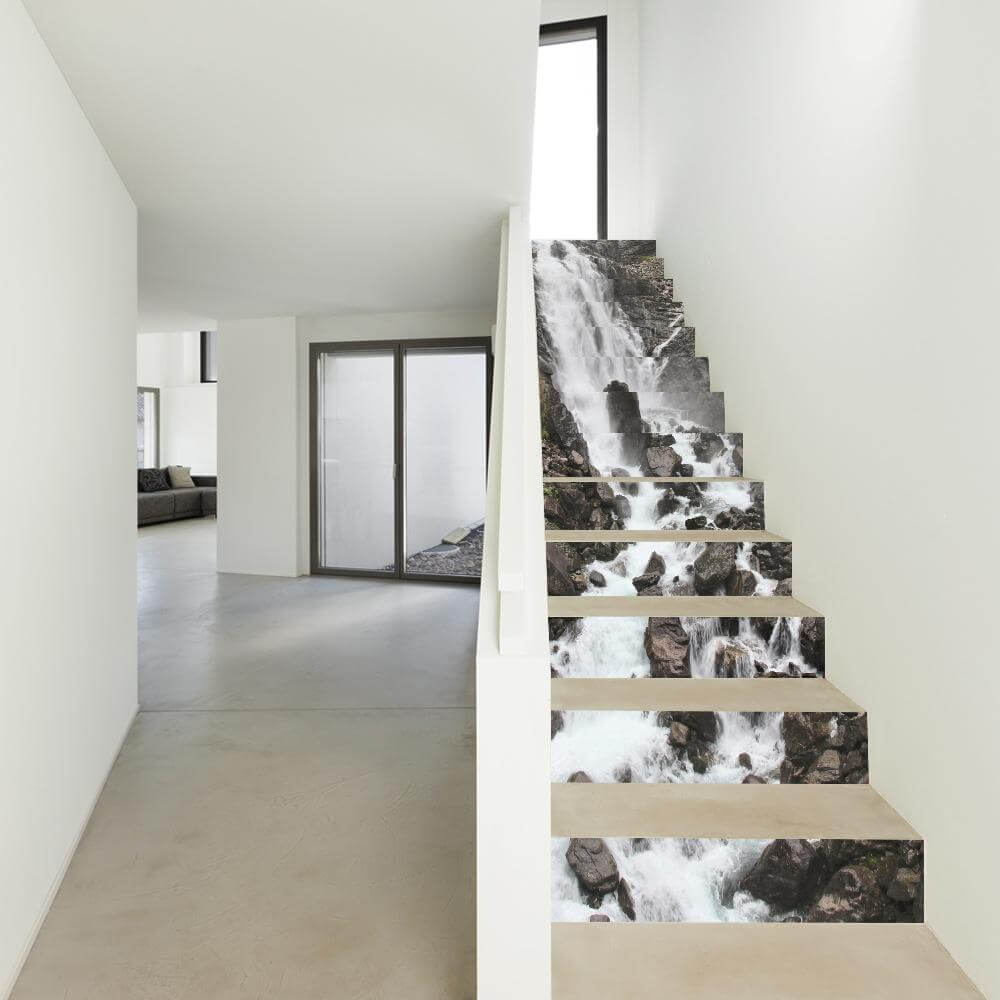 Sikunuo | 3D Stair Waterfall Sticker