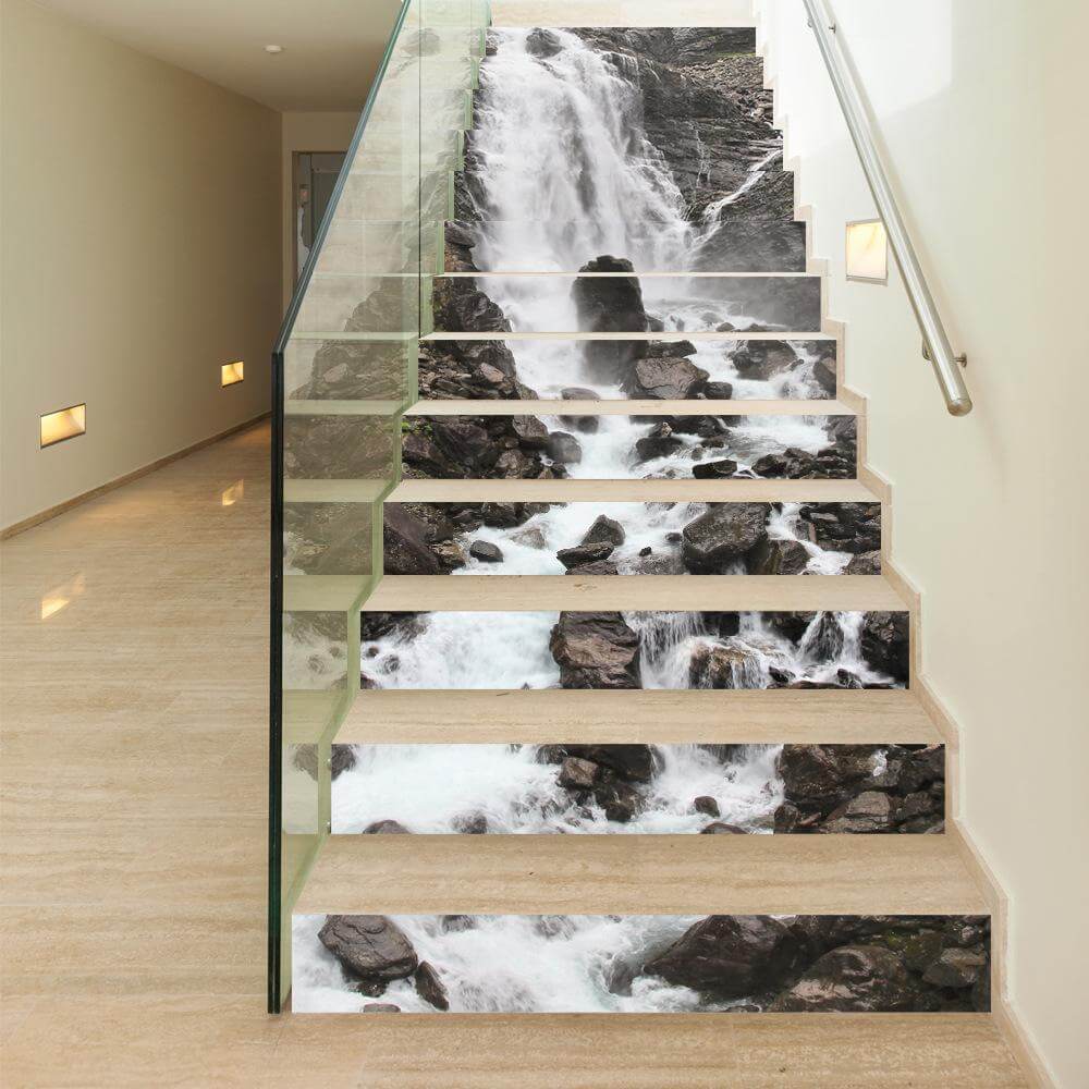 Sikunuo | 3D Stair Waterfall Sticker