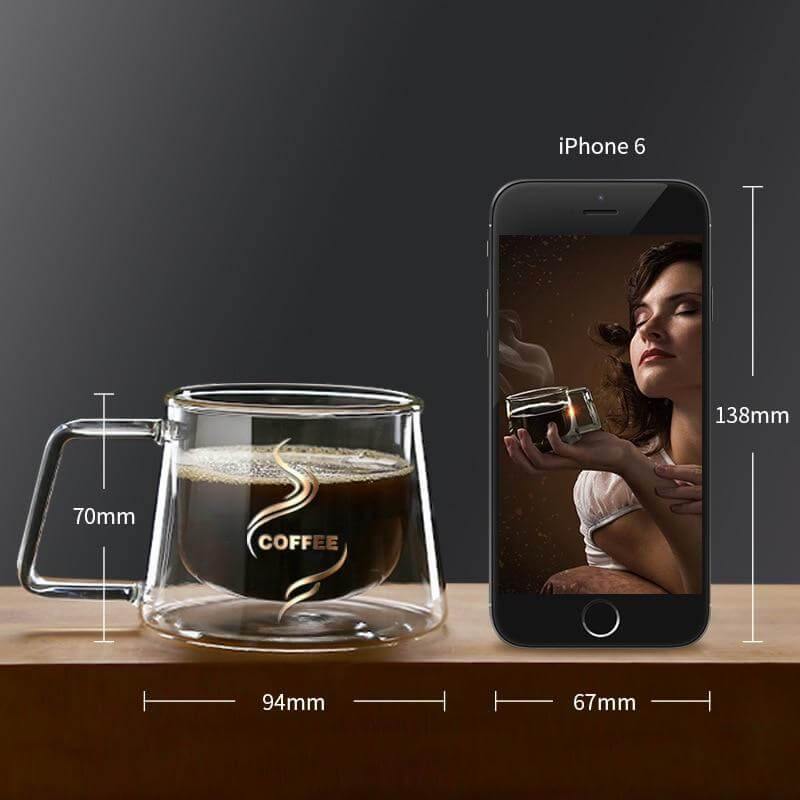 Sikunuo | Double Glass High Temperature Coffee Cup