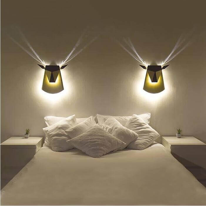 Sikunuo | Modern Creative Led Deer Shaped Wall Lamps
