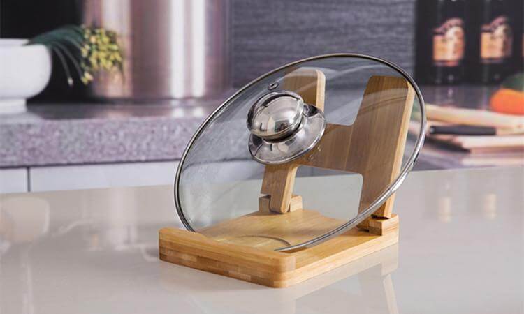 Sikunuo | Cutting Board Foldable wooden pot lids holder