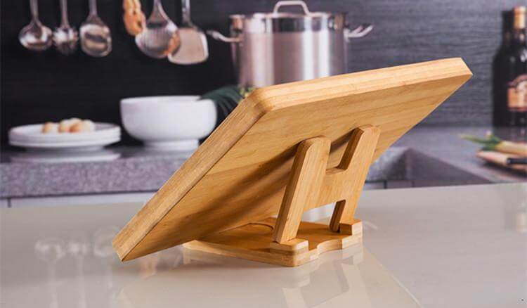 Sikunuo | Cutting Board Foldable wooden pot lids holder