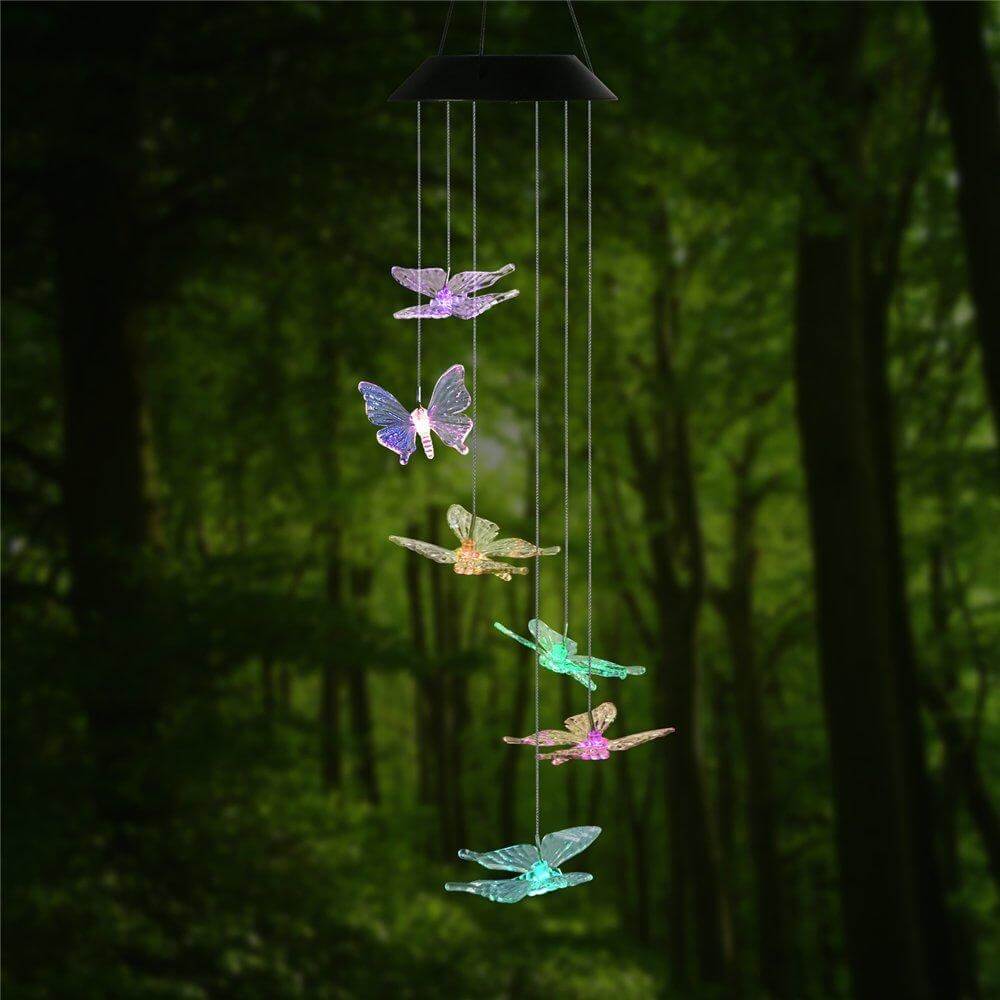 Sikunuo | Outdoor LED Solar Hummingbirds DrangFly Lamp
