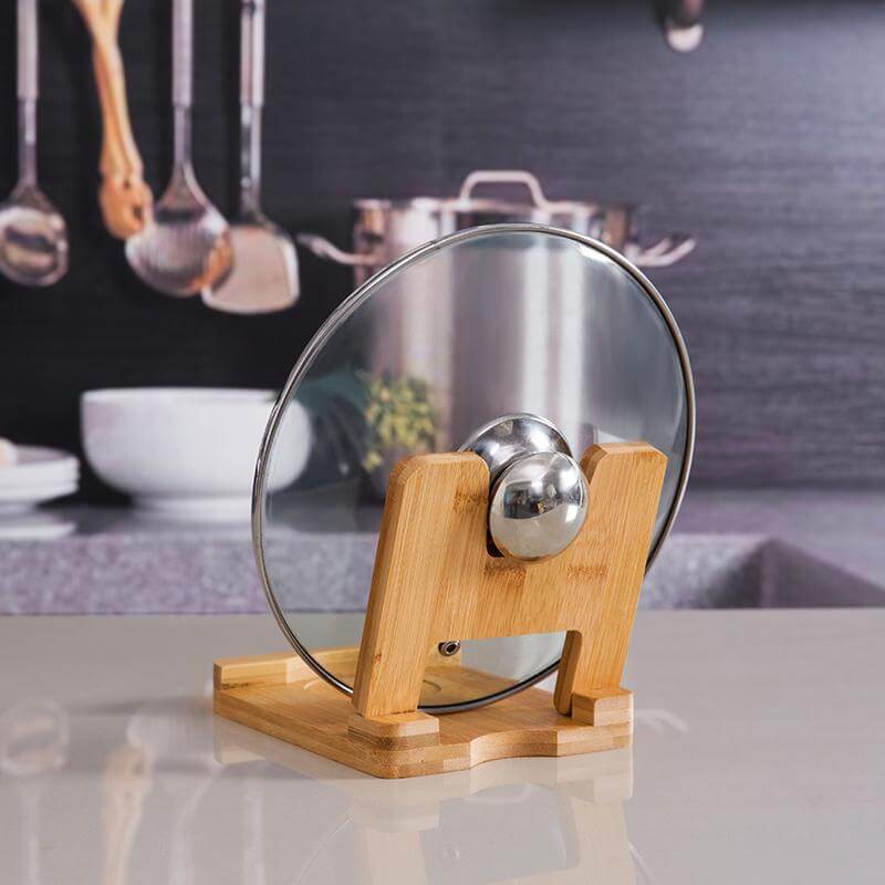 Sikunuo | Cutting Board Foldable wooden pot lids holder
