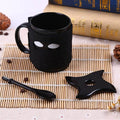 Sikunuo | Creative Ninja Ceramic Mug with Mask Sword and Spoon