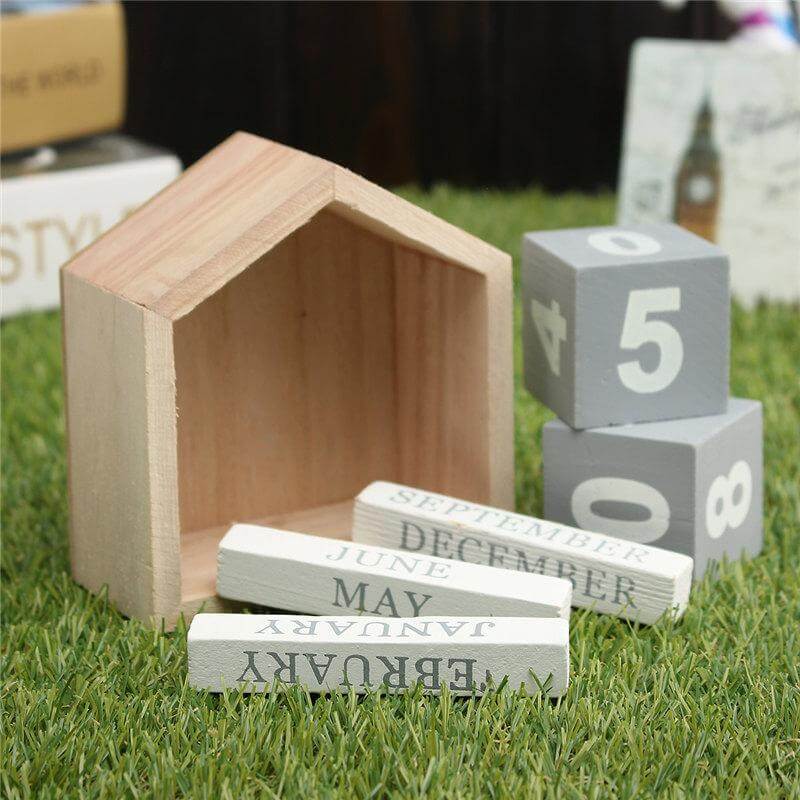Sikunuo | Wood Block Calendar Home Decoration