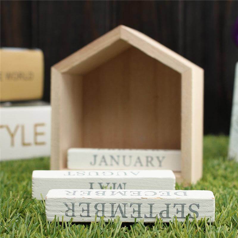 Sikunuo | Wood Block Calendar Home Decoration