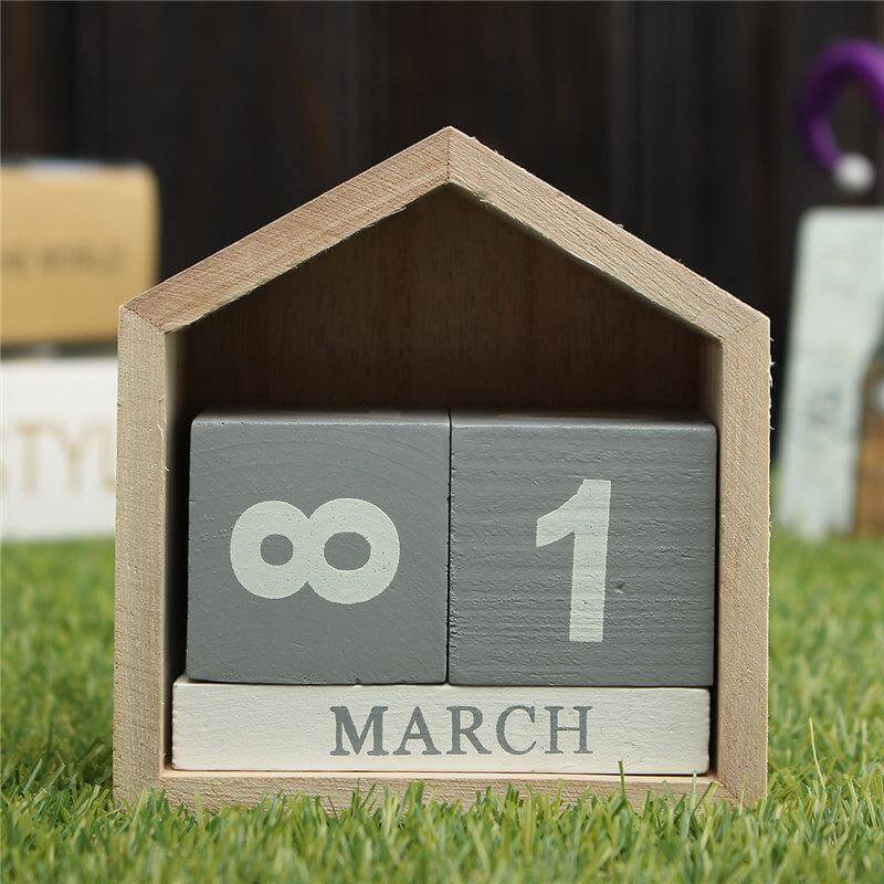 Sikunuo | Wood Block Calendar Home Decoration