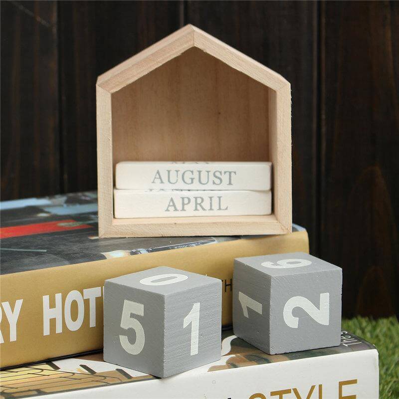 Sikunuo | Wood Block Calendar Home Decoration