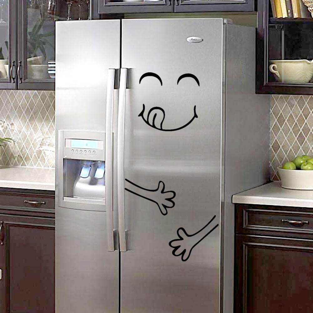 Sikunuo | Cute Happy Fridge Decal