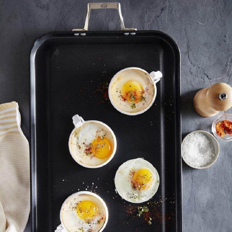 Sikunuo | 2pcs/set Circle Shaped Fried Egg Mold Pancake Rings
