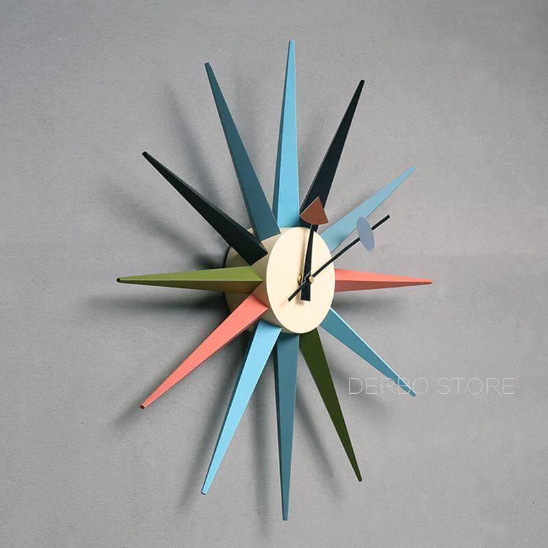 Sikunuo | Modern Design Starburst Shape Wall Clock